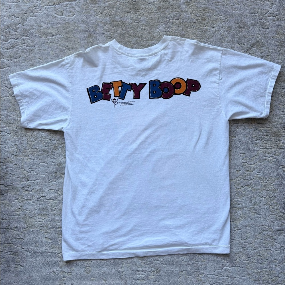 Vintage 1996 Betty Boop Daisy Flower Graphic Streetwear Tee - Picture 4 of 8